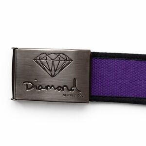 Diamond Supply Co Purple Web Belt Skate Streetwear One Size Adjustable